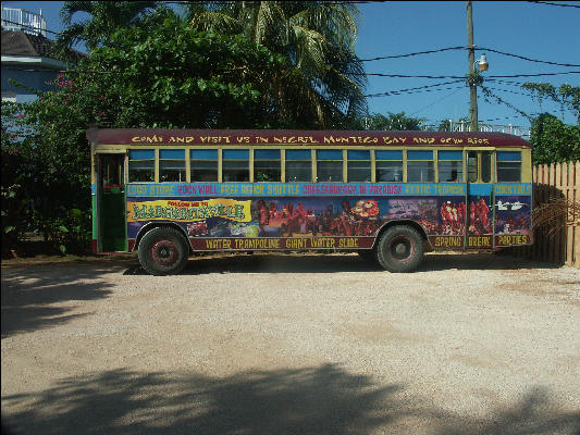 Pict8440 Bus At Jimmy Buffets Margaritaville Jamaica