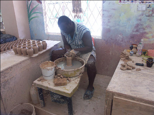 Turning Pots Wassi Pottery Ocho Rios Jamaica