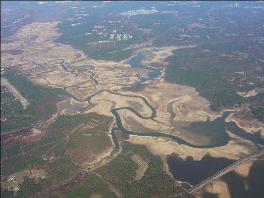 P1020136 Falls Lake Drought Plane Trip Durham To Kitty Hawk