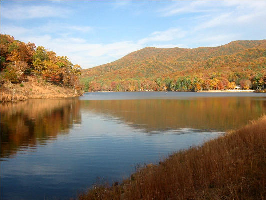 Lake, Douthat State Park