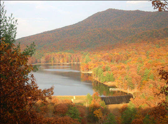 Lake, Douthat State Park