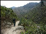 Hiker on the first day of the Inca Trail