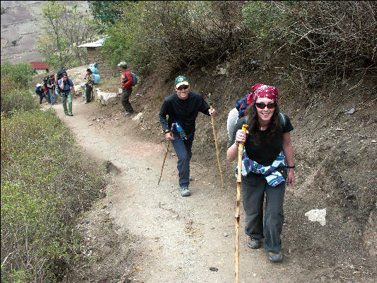 Happy Hikers on the Inca Trail