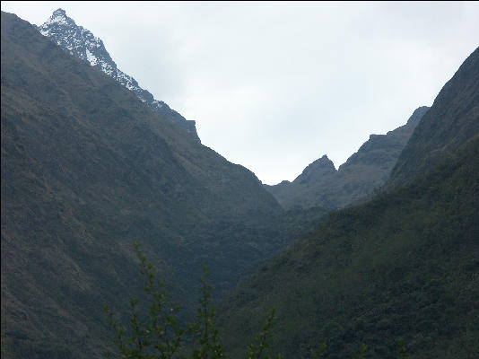 Looking toward Dead Woman's Pass Inca Trail