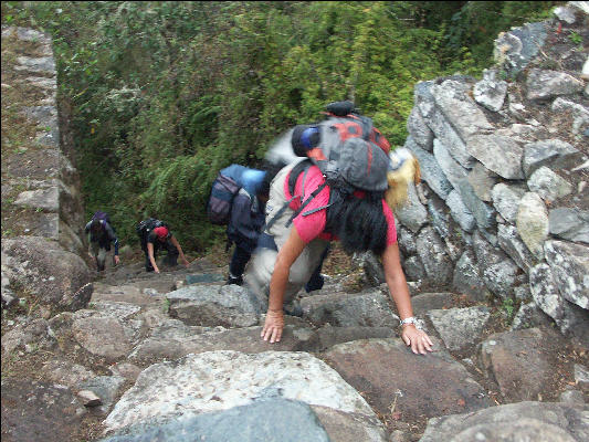 Climbing the last set of steps