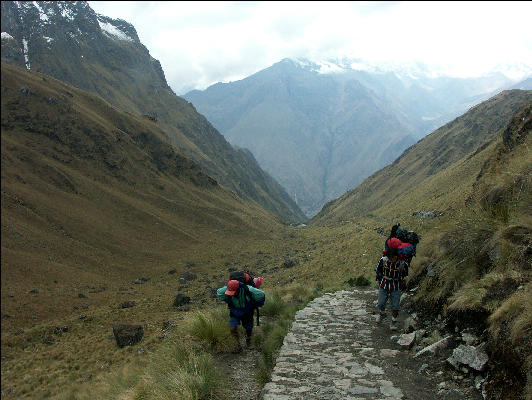 View on second day Inca Trail