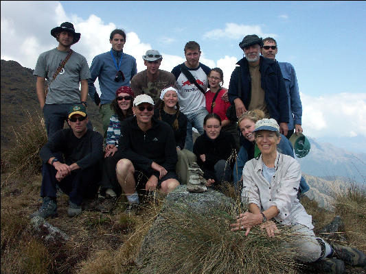 Group offering Second Pass, Inca Trail