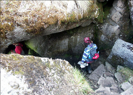 Tunnel coming down Second Pass Inca Trail