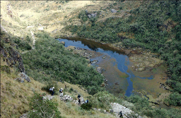 Lake after Second Pass Inca Trail