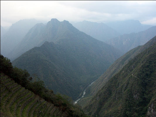 View from Huinayhuayna, Inca Trail