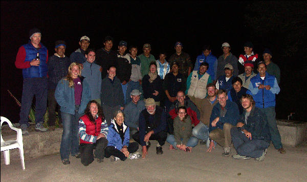 Porters and trekkers, third night, Inca Trail