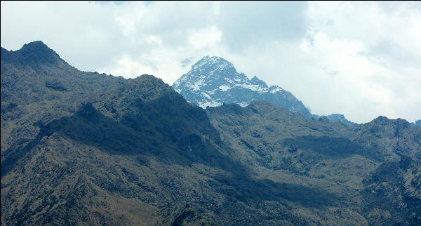 View on third day Inca Trail 