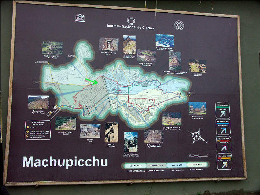 Map of Machu Picchu