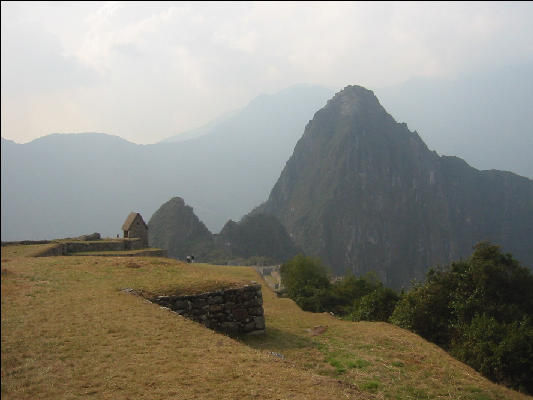 Arriving at Machu Picchu from the Inca Trail