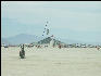 Pict8887 Man Returning Burning Man Black Rock City Nevada