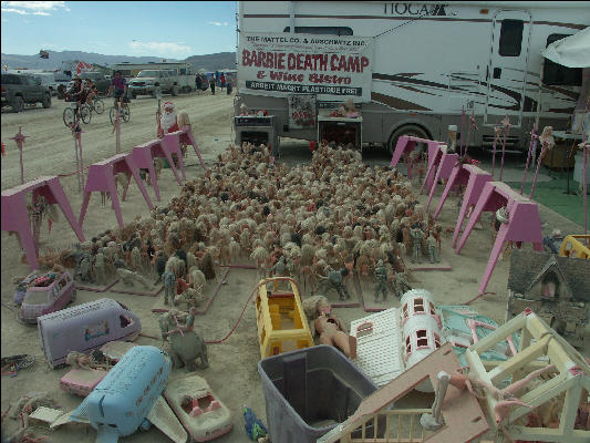 Pict9113 Barbie Death Camp Burning Man Black Rock City Nevada
