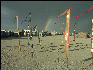 Pict9356 Rainbow Post Storm Burning Man Black Rock City Nevada