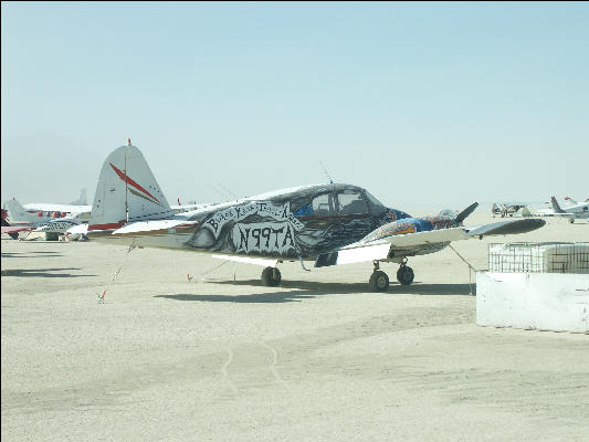 Pict9430 Plane At Airport Burning Man Black Rock City Nevada