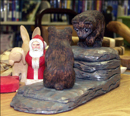 Carvings - Santa and Bears