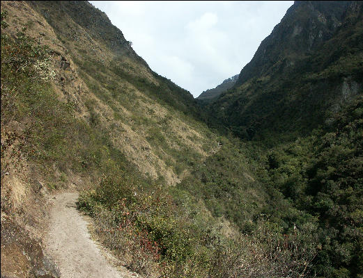 View to Dead Woman's Pass Inca Trail