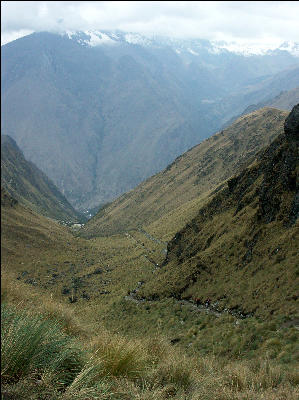 Coming up Dead Woman's Pass Inca Trail