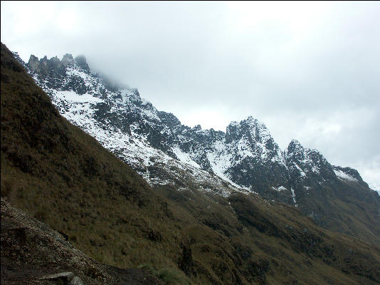 View from Dead Woman's Pass Inca Trail