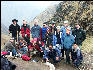 Group photo at top of Dead Woman's Pass Inca Trail
