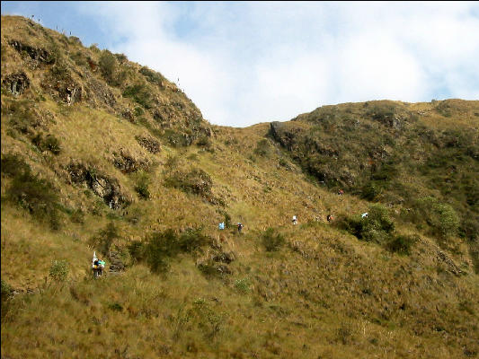 Heading up to Second Pass, Inca Trail