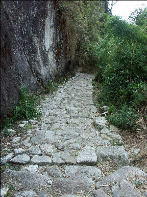 Rock work Inca Trail
