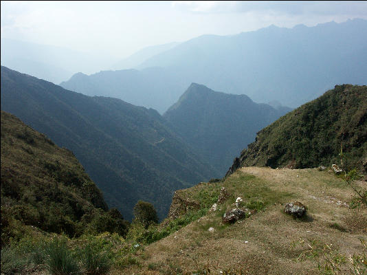View to Machu Picchu, third day, Inca Trail