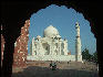 Pict4064 Taj Mahal View Through Arch Agra