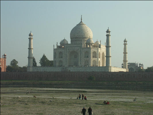 Pict4183 Taj Mahal From Field Across Yamuna River Agra