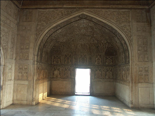 Pict4376 Agra Fort Khas Mahal Shadows Arch Agra